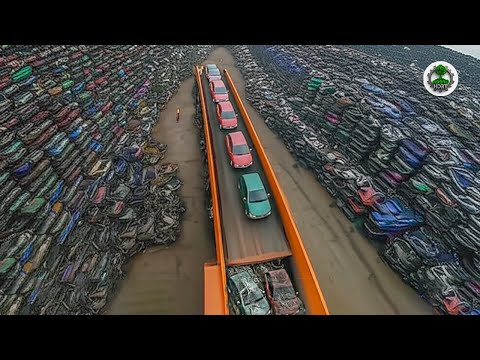 Extreme Dangerous Wood Chipper & Shredder Demolitions: Crushing Everything in Sight! #43