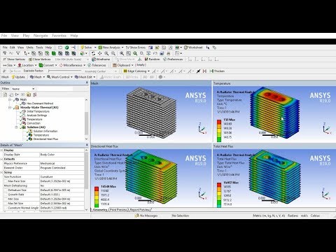 Thermal Analysis of Heat Pipe Radiators - ANSYS Tutorial