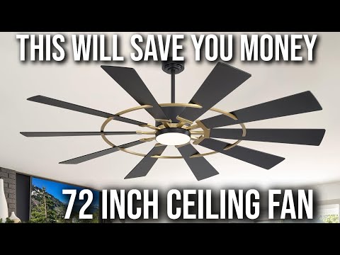 This will save you money on cooling , 72 inch windmill ceiling fan. #cooling #money #save