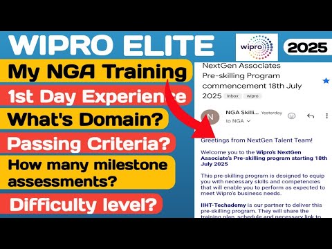 My WIPRO NGA Pre-Skilling Training EXPOSED First Day Experience😱