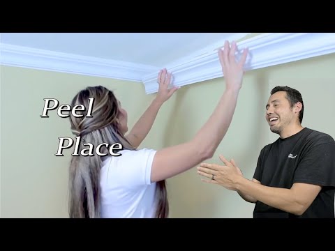 Peel and Stick Crown Moulding - Carpenter Reacts