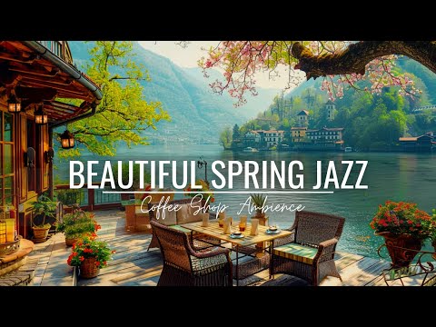 Spring Coffee Shop ambience with calming Jazz Music, 🎶 Relax & Wind Down, Read, Chill #asmr #1940s