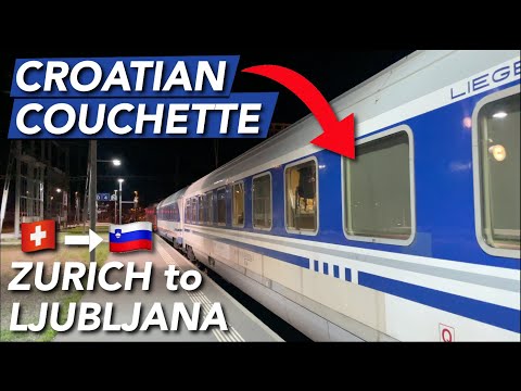 14 HOURS on a Croatian Night Train between Zurich and Ljubljana