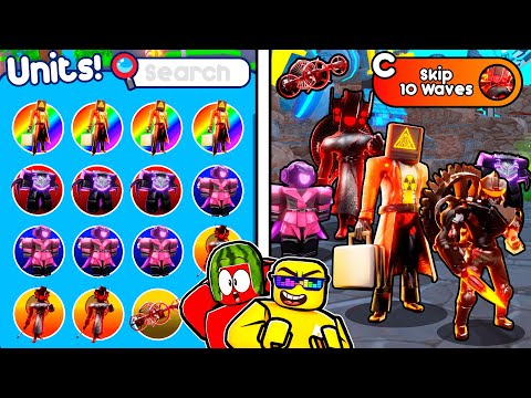 Toilet Tower Defense TESTING NEW UNITS