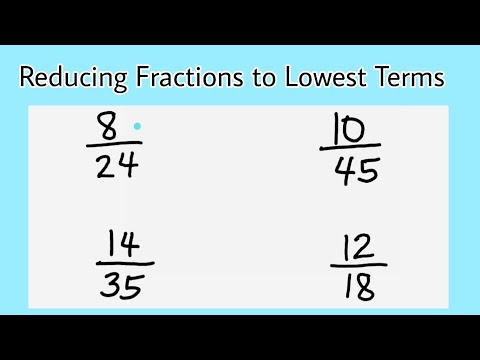 Reducing Fractions to Lowest Terms
