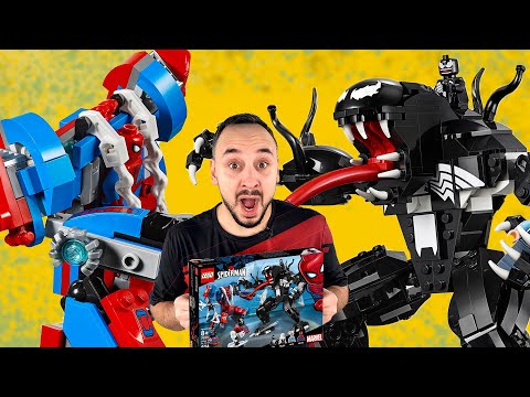 ПАПА РОБ И LEGO ЧЕЛОВЕК-ПАУК ПРОТИВ ВЕНОМА: ВСЯ СБОРКА ЛЕГО MARVEL SUPER HEROES!