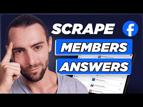 SCRAPE Facebook Group Members Answers In 9 Minutes (Seriously)