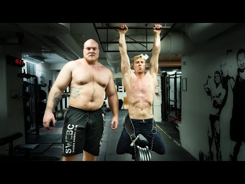 Who pulls more?  -  Rock Climber VS Strong Man