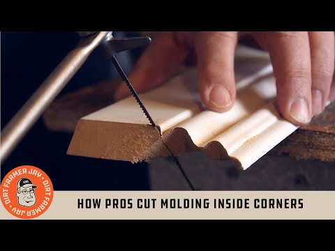 How Pros Cut Molding Inside Corners