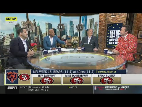 GET UP | "Caleb is on upset alert" - 100% ESPN taking Brock Purdy lead 49ers win over Bears on SNF