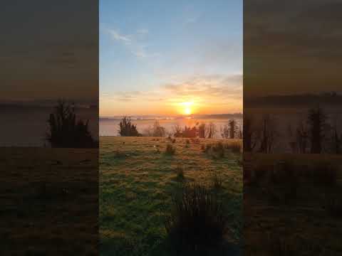Good Morning Folks From Ireland #homestead  #diyrenovation #stonecottage #beautiful view #sunrise