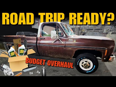 Big Block Chevy SQUAREBODY Truck Gets BUDGET OVERHAUL — Ready for 1,100 Mile Road Trip?!
