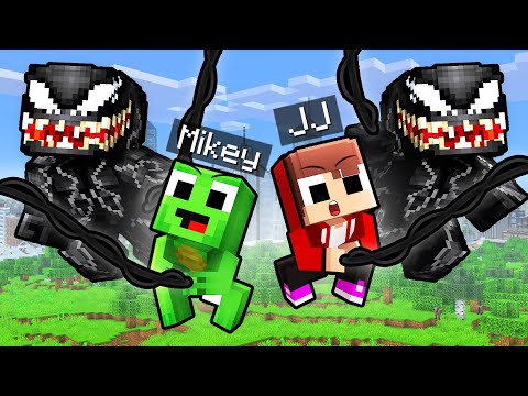 Mikey & JJ Joined VENOM Family in Minecraft (Maizen)