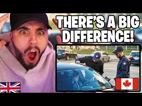 Brit Reacts to Getting Pulled Over in Canada vs. USA
