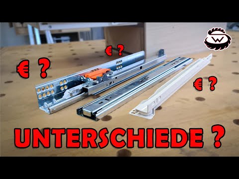 SCHUBLADENAUSZÜGE im Überlick | Das SOLLTE man Wissen!