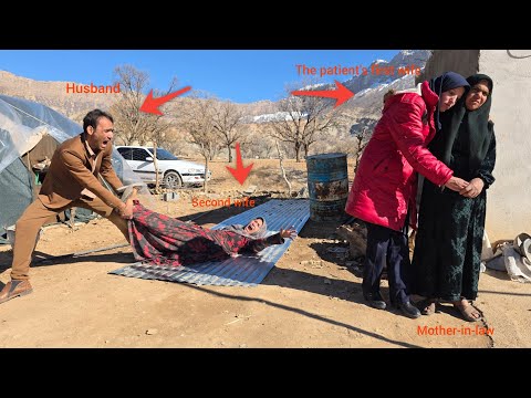 The husband and first lady of the patient return from the hospital and tension with the second lady