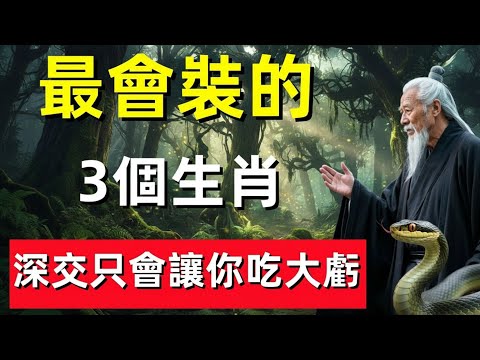 ⛩️☯🐉務必提高警惕！這3大生肖最擅長偽裝，若看不清本質，深交恐怕代價不小！#修行思維 #修行 #福報 #禪 #道德經 #覺醒 #開悟 #禅修⛩️☯🐉
