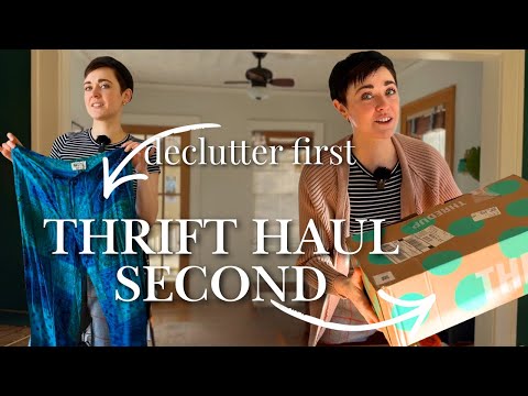 I tricked myself into a  MASSIVE DECLUTTER with the promise of a thrift haul!