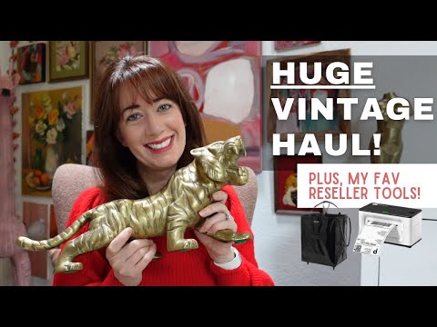 HUGE VINTAGE HAUL + My Favorite Reseller tools!