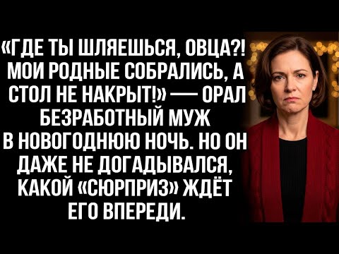 «Где ты шляешься! Мои родные собрались, а стол не накрыт!» — орал безработный муж в новогоднюю ночь