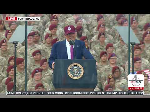 WATCH FULL: President Trump Delivers Remarks at Fort Bragg - 6/10/25