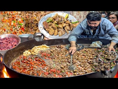 MUTTON SULEMANI TAWA KALEJI FRY | STREET STYLE MUTTON LIVER FRY ON HUGE TAWA 