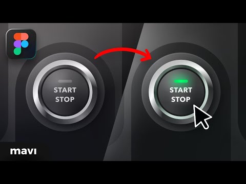 How To Design a Photorealistic / Skeuomorphic On-Off Button in Figma (Car Ignition Style)