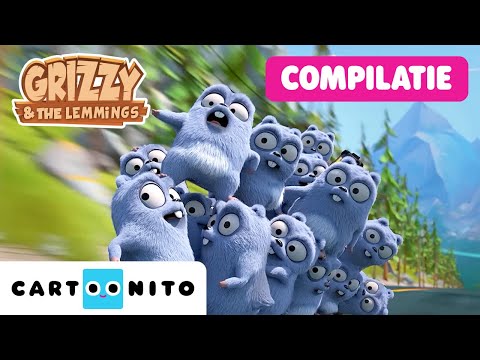 Lemming Warfare | Megamarathon Grizzy and the Lemmings | Cartoonito