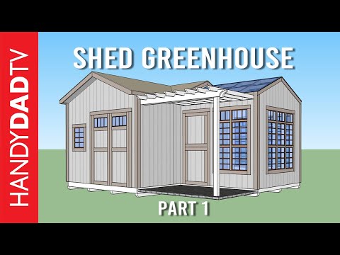 Shed/Greenhouse Combo: Part 1 - base and wall framing