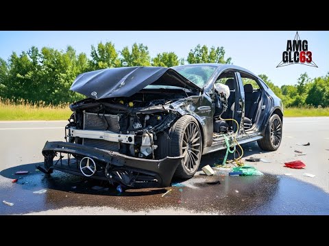 Mercedes AMG GLC63 Body Rebuilding | Frame Repair & Full Restoration | @tussik01 