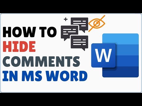 How to Hide Comments in Microsoft Word