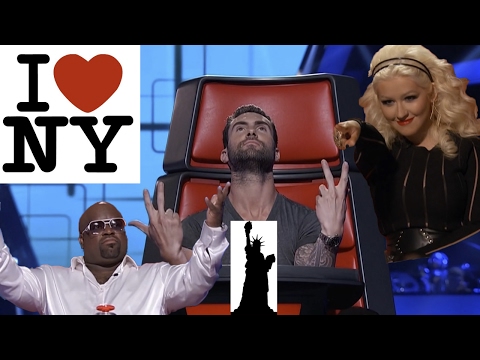 New York Voices. Top 10 Blinds (The Voice USA compilation)