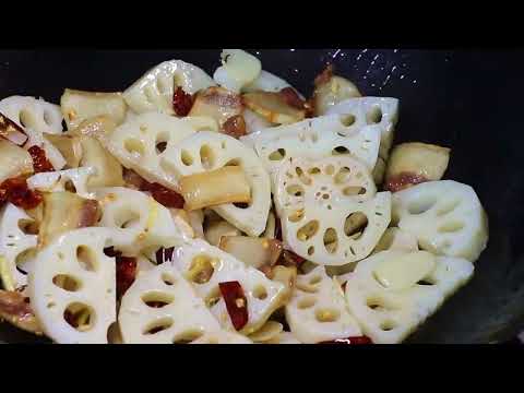 小炒藕片 小干鱼炒辣椒 香煎包辣椒