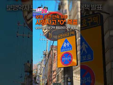 '사망사고 '0' 목표!' 보행약자 보호구역 단속 강화  [29초⏰서울] #shorts #서울시 #seoul