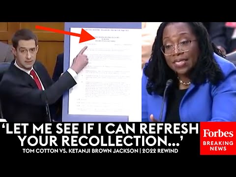 'Let Me See If I Can Refresh Your Recollection': Tom Cotton's Viral Exchanges With KBJ | 2022 Rewind