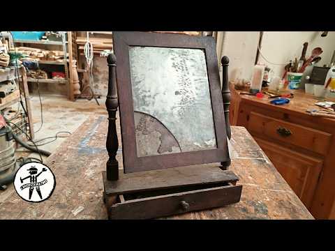 Restoring a 19th Century Antique Psyche Mirror