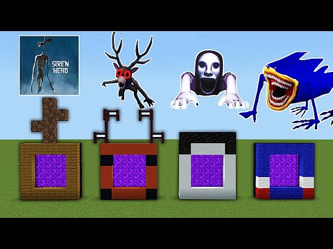 How To Make A Portal To Siren Head 99 Night in the forest Deer PetaPeta and ShinSonic In Minecraft