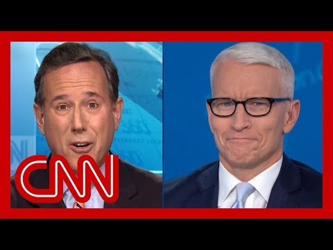 Santorum's portrayal of Ukraine transcript stuns Cooper