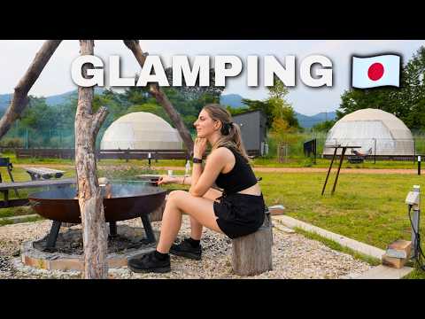 Glamping in Japan! (next to Mt Fuji 🗻)