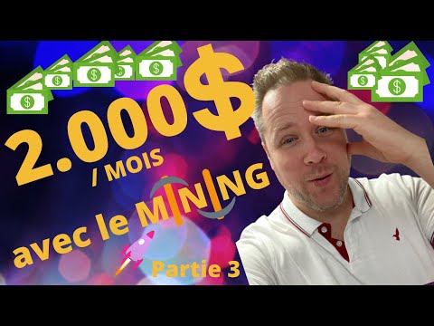 2000$ PAR MOIS AVEC LE MINING | COMMENT FAIRE DU MINING ETHEREUM PARTIE 3 (Tuto 2021)