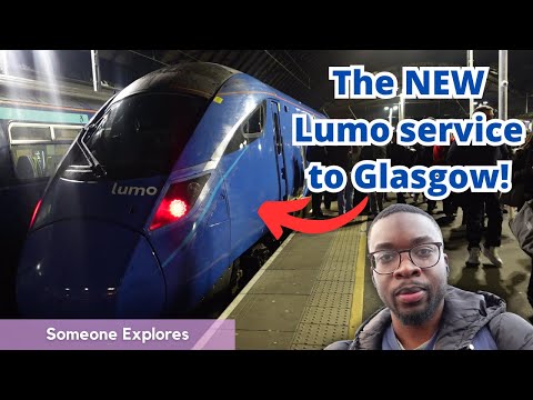 Onboard the FIRST EVER Lumo service to Glasgow Queen Street!