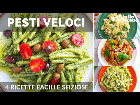 PESTO VELOCE: 4 RICETTE FACILI E SFIZIOSE pronte in 5 minuti!