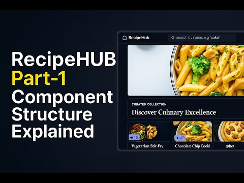 RecipeHUB Part 1 — App Structure + Header Component Code Explained!