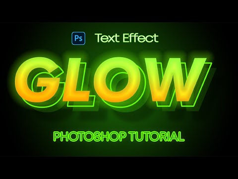 Photoshop Text Effect | Neon Glow