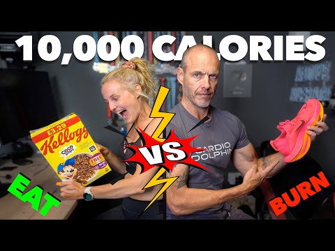 10,000 Calories Couples Challenge | EAT And  BURN in 24 Hours