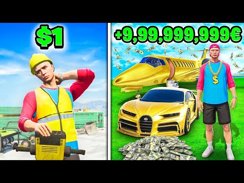 24 STUNDEN von ARM zu REICH in GTA 5!