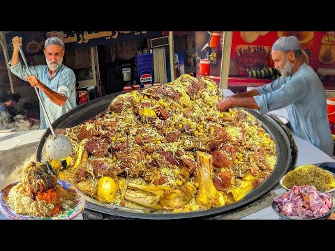 100+ KG Meat Kabuli Pulao | Afghanistan’s Giant Street Food Dish