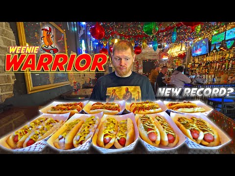 ATTEMPTING TO BREAK A HOT DOG EATING RECORD IN INDIANA AND BECOME THE ULTIMATE WEENIE WARRIOR