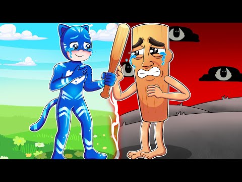 TUNG TUNG TUNG SAHUR is not a Monster!? Catboy's Life Story - PJ MASKS 2D Animation