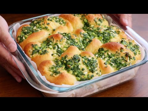 味道太棒了❗️最受歡迎的蔥麵包食譜，300克面粉+2个鸡蛋，好吃又實惠，吃過後大家都愛上了【阿栗食譜397】